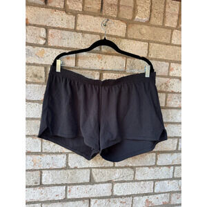 Skims Cotton Jersey Shorts Black XL NWT